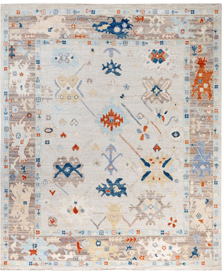 Oushak One of a kind Wool Beige Area Rug 8' 0" x 9' 9"