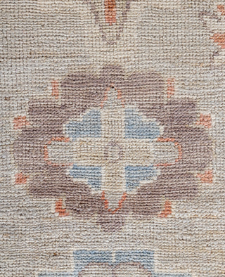 Oushak One of a kind Wool Light Gray Area Rug 9' 10" x 13' 4"