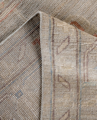 Oushak One of a kind Wool Light Gray Area Rug 9' 10" x 13' 4"