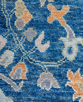 Oushak One of a kind Wool Blue Area Rug 10' 2" x 14' 3"