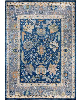 Oushak One of a kind Wool Blue Area Rug 10' 2" x 14' 3"