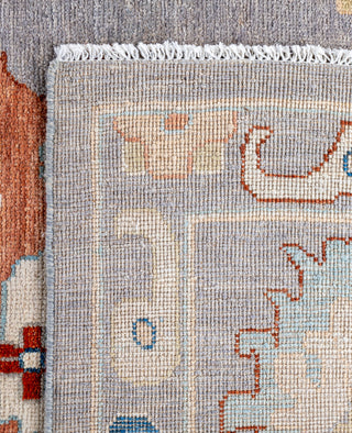 Oushak One of a kind Wool Gray Area Rug 9' 10" x 13' 8"