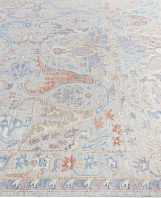 Oushak One of a kind Wool Light Gray Area Rug 8' 1" x 10' 0"