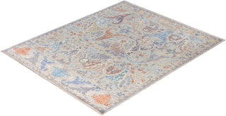 Oushak One of a kind Wool Light Gray Area Rug 8' 1" x 10' 0"