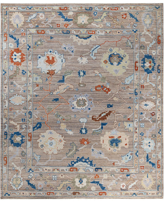 Oushak One of a kind Wool Beige Area Rug 8' 2" x 9' 9"