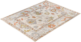 Oushak One of a kind Wool Ivory Area Rug 9' 2" x 11' 11"