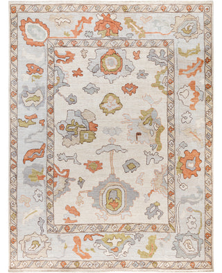 Oushak One of a kind Wool Ivory Area Rug 9' 2" x 11' 11"