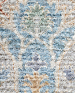 Oushak One of a kind Wool Light Gray Area Rug 8' 1" x 9' 11"