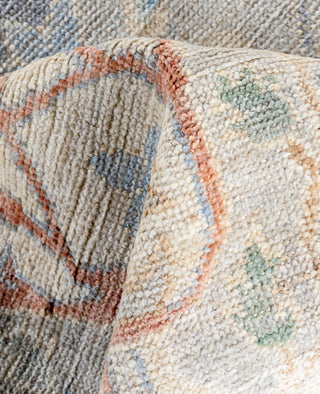 Oushak One of a kind Wool Light Gray Area Rug 8' 1" x 9' 11"