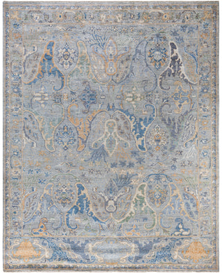Oushak One of a kind Wool Gray Area Rug 8' 1" x 9' 11"