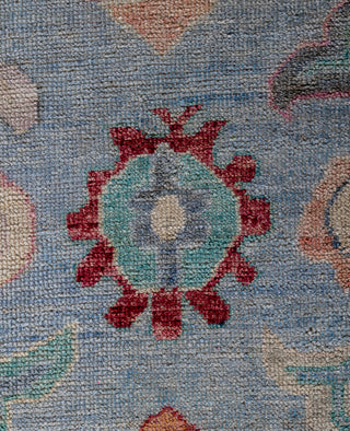 Oushak One of a kind Wool Light Blue Area Rug 8' 0" x 9' 9"