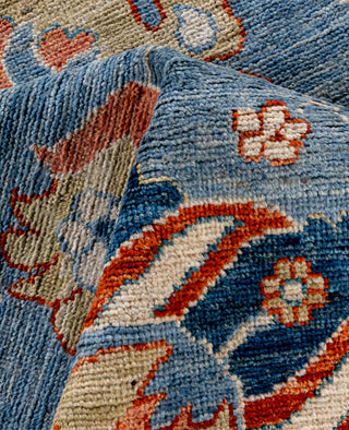 Oushak One of a kind Wool Light Blue Area Rug 8' 0" x 10' 0"