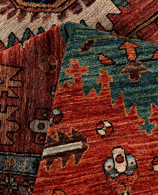 Serapi One of a kind Wool Orange Area Rug 8' 10" x 11' 8"