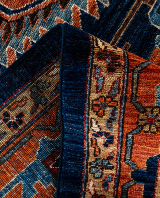 Serapi One of a kind Wool Blue Area Rug 8' 11" x 11' 9"