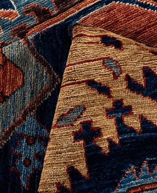Serapi One of a kind Wool Blue Area Rug 8' 11" x 11' 9"