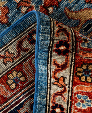 Serapi One of a kind Wool Light Blue Area Rug 9' 0" x 11' 11"