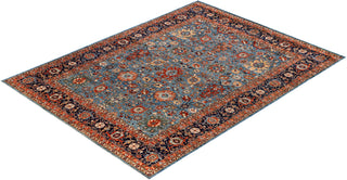 Serapi One of a kind Wool Light Blue Area Rug 9' 0" x 11' 11"