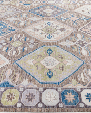 Oushak One of a kind Wool Brown Area Rug 9' 1" x 11' 10"