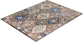 Oushak One of a kind Wool Brown Area Rug 9' 1" x 11' 10"