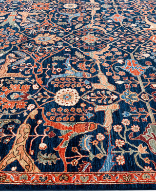 Serapi One of a kind Wool Blue Area Rug 8' 11" x 12' 0"
