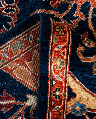 Serapi One of a kind Wool Blue Area Rug 8' 11" x 12' 0"