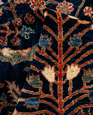 Serapi One of a kind Wool Blue Area Rug 8' 11" x 12' 0"