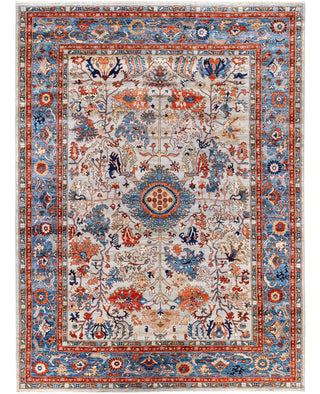 Serapi One of a kind Wool Light Gray Area Rug 8' 11" x 11' 11"