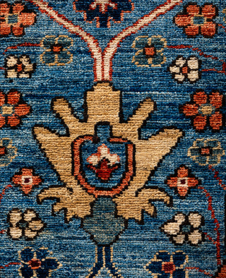 Serapi One of a kind Wool Light Blue Area Rug 9' 2" x 12' 0"