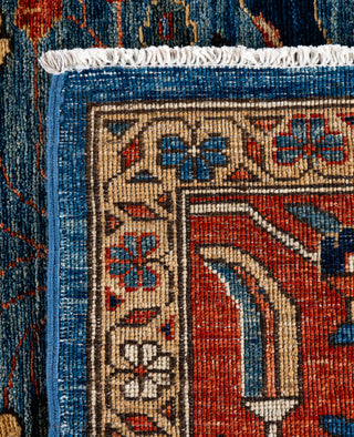 Serapi One of a kind Wool Light Blue Area Rug 9' 2" x 12' 0"
