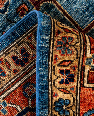 Serapi One of a kind Wool Light Blue Area Rug 9' 2" x 12' 0"