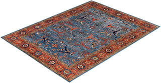 Serapi One of a kind Wool Light Blue Area Rug 9' 2" x 12' 0"
