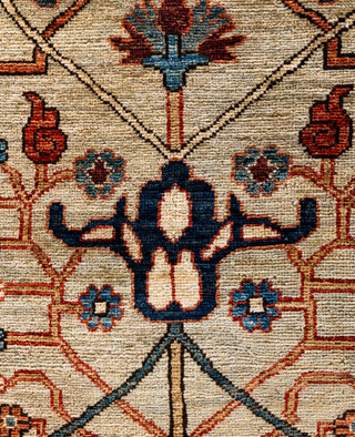 Serapi One of a kind Wool Ivory Area Rug 9' 0" x 11' 10"