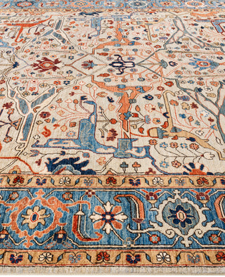 Serapi One of a kind Wool Ivory Area Rug 9' 0" x 11' 10"