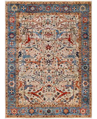 Serapi One of a kind Wool Ivory Area Rug 9' 0" x 11' 10"