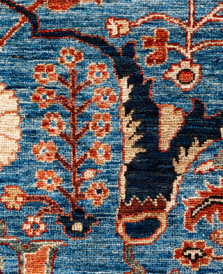Serapi One of a kind Wool Light Blue Area Rug 9' 0" x 12' 0"