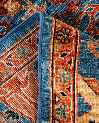 Serapi One of a kind Wool Light Blue Area Rug 9' 0" x 12' 0"