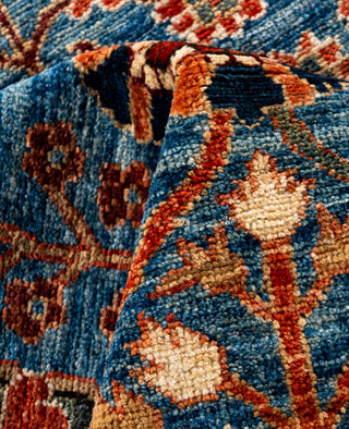 Serapi One of a kind Wool Light Blue Area Rug 9' 0" x 12' 0"