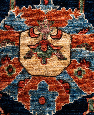 Serapi One of a kind Wool Blue Area Rug 9' 0" x 11' 8"