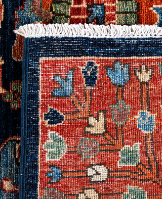 Serapi One of a kind Wool Blue Area Rug 9' 0" x 11' 8"