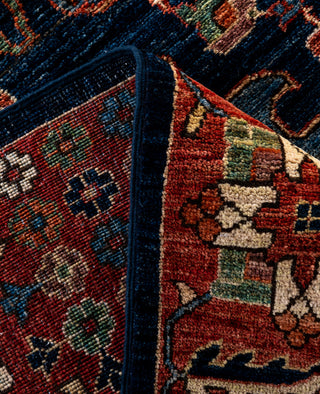 Serapi One of a kind Wool Blue Area Rug 9' 0" x 11' 8"