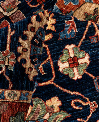 Serapi One of a kind Wool Blue Area Rug 9' 0" x 11' 8"