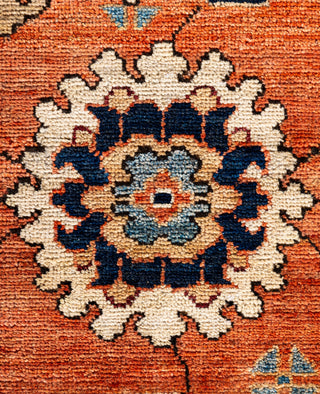 Serapi One of a kind Wool Orange Area Rug 9' 1" x 11' 9"