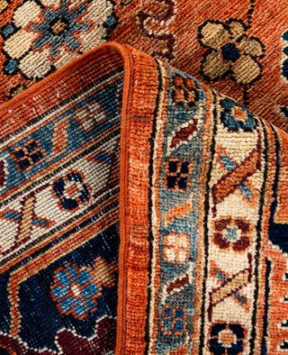 Serapi One of a kind Wool Orange Area Rug 9' 1" x 11' 9"