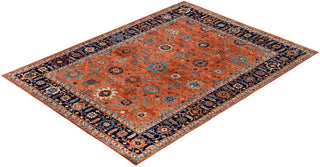 Serapi One of a kind Wool Orange Area Rug 9' 1" x 11' 9"