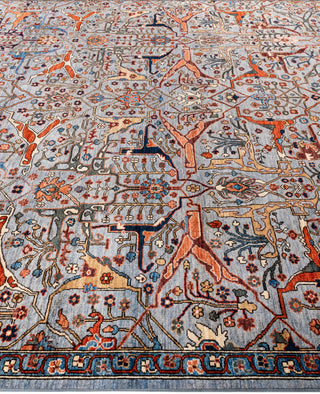 Serapi One of a kind Wool Gray Area Rug 9' 0" x 11' 11"