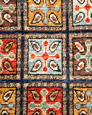 Serapi Hand Knotted Blue Area Rug 3' 3" x 5' 0"