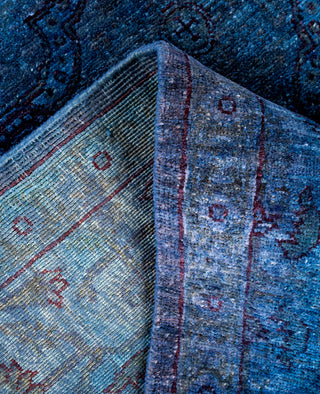 Fine Vibrance, One-of-a-Kind Hand-Knotted Area Rug  - Navy, 5' 10" x 8' 1"