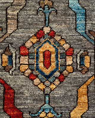 Serapi Hand Knotted Gray Area Rug 6' 3" x 9' 0"