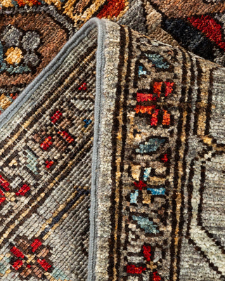 Serapi Hand Knotted Gray Area Rug 6' 3" x 9' 0"