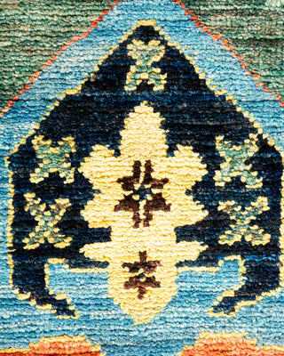 Serapi Hand Knotted Blue Runner 2' 7" x 10' 2"